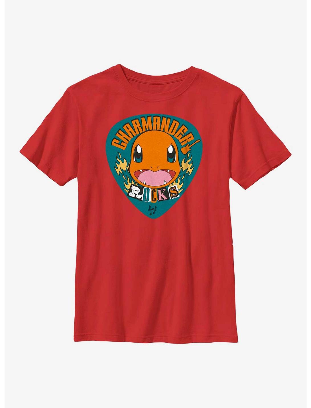 Pokemon Charmander Rocks Youth T-Shirt, RED, hi-res