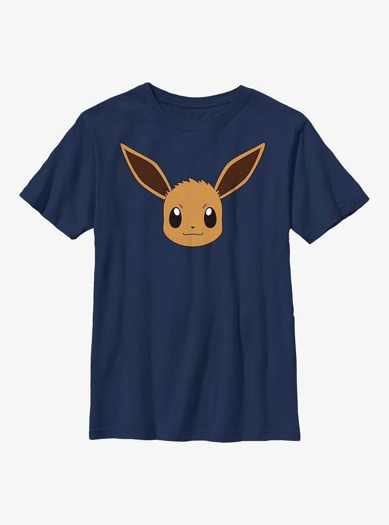 Pokemon Eevee Face Youth T-Shirt, NAVY, hi-res