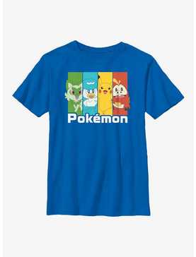 Pokemon Generation 9 Starters & Pikachu Boys T-Shirt, , hi-res