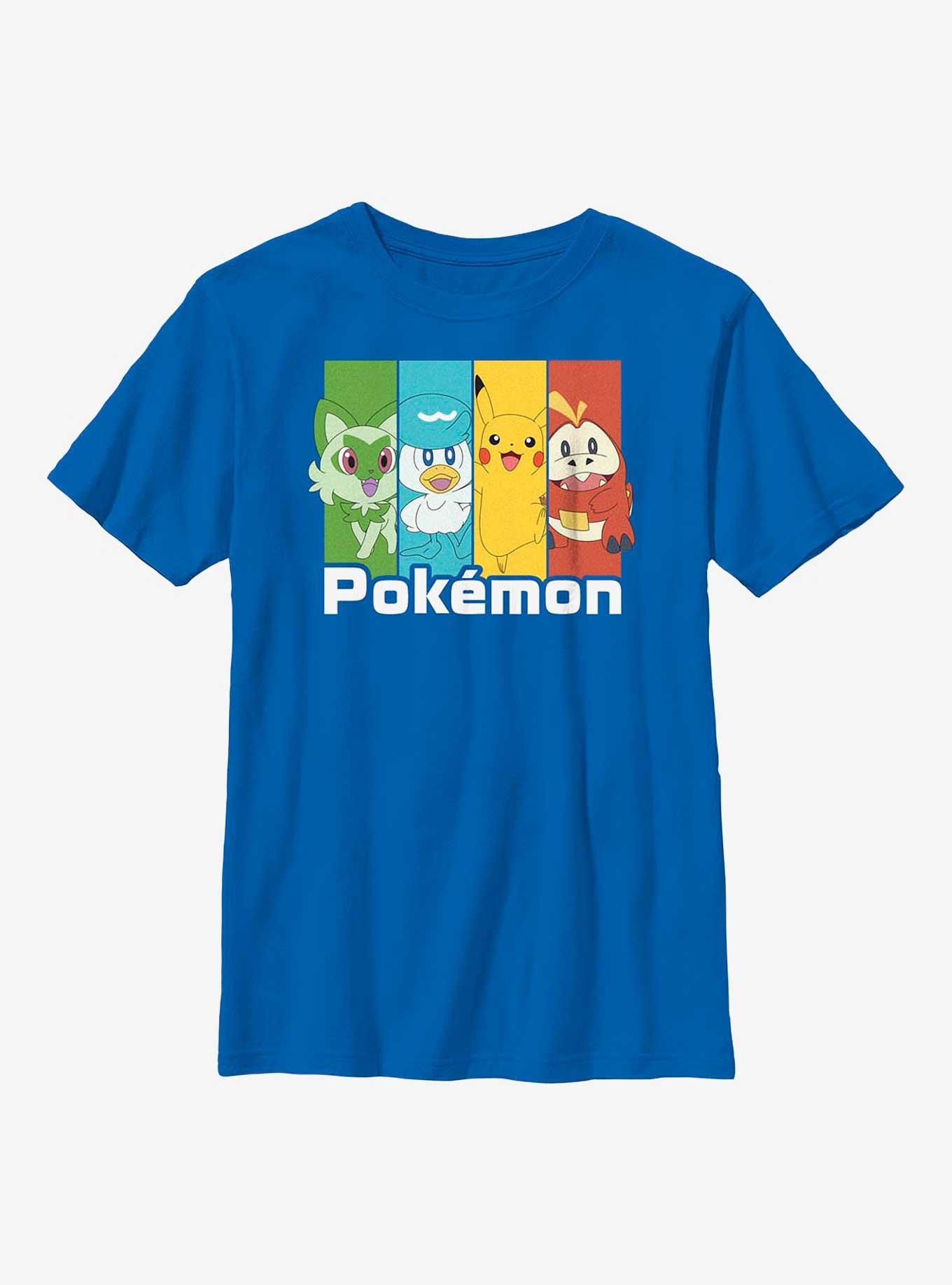 Pokemon Generation 9 Starters & Pikachu Boys T-Shirt, , hi-res