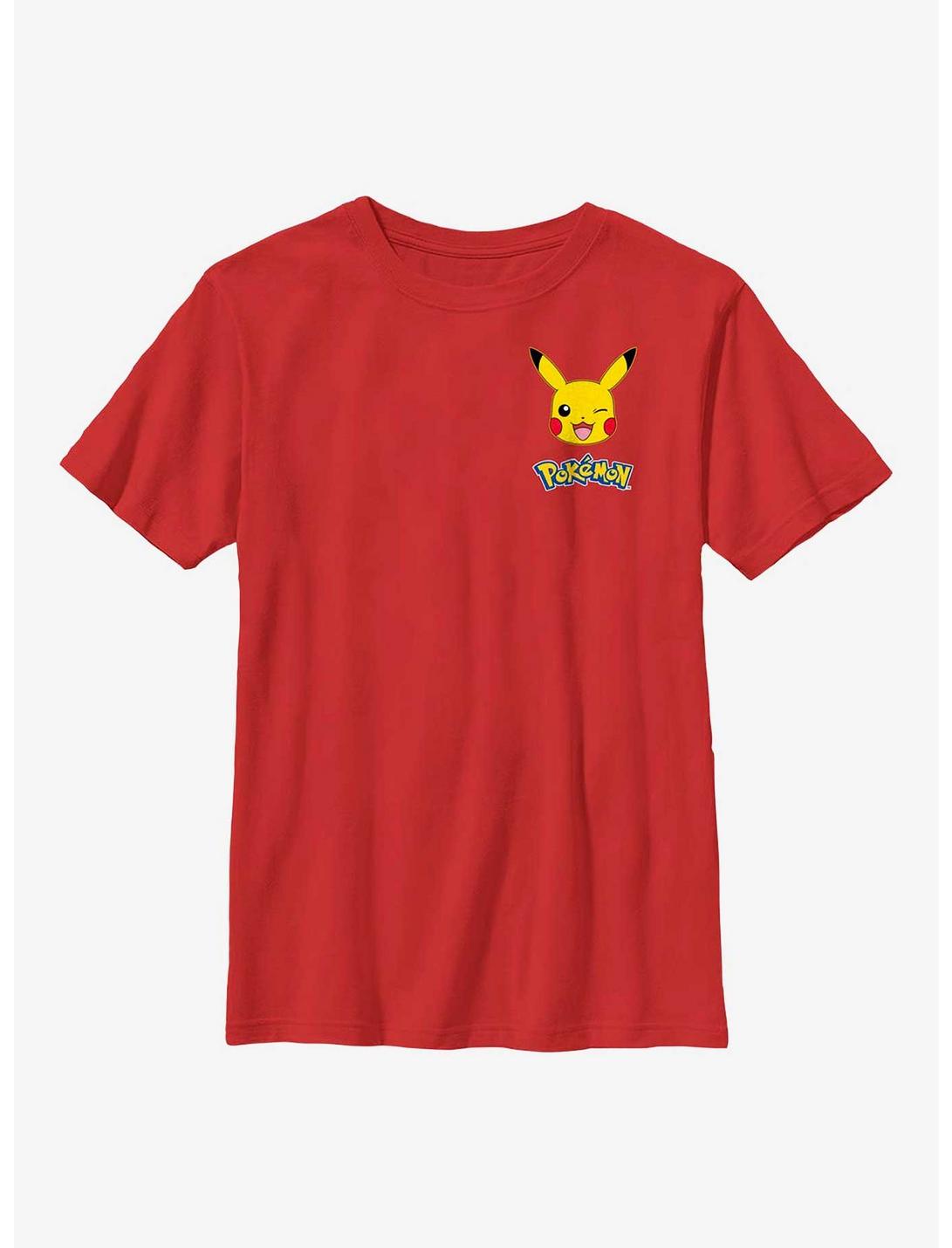 Pokemon Pikcahu Corner Youth T-Shirt, RED, hi-res