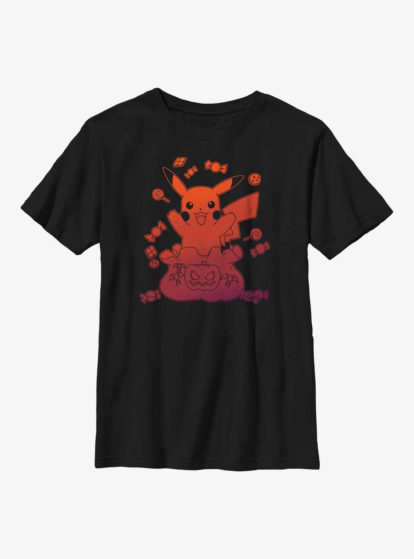 Pokemon Pikachu Halloween Candy Youth T-Shirt, , hi-res
