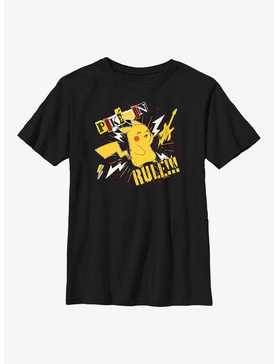Pokemon Pokemon Rule Pikachu Youth T-Shirt, , hi-res
