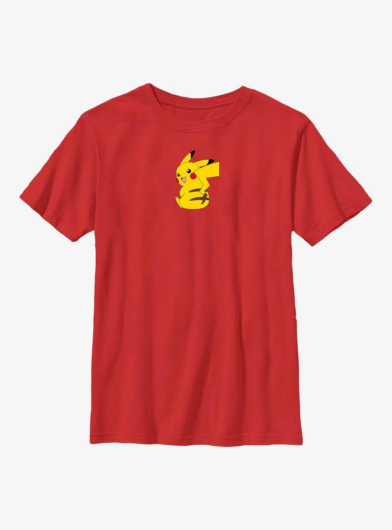Pokemon Small Pikachu Stripes Youth T-Shirt, , hi-res