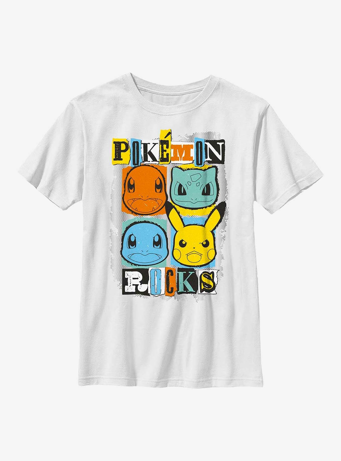 Pokemon Starters Rocks Youth T-Shirt, , hi-res