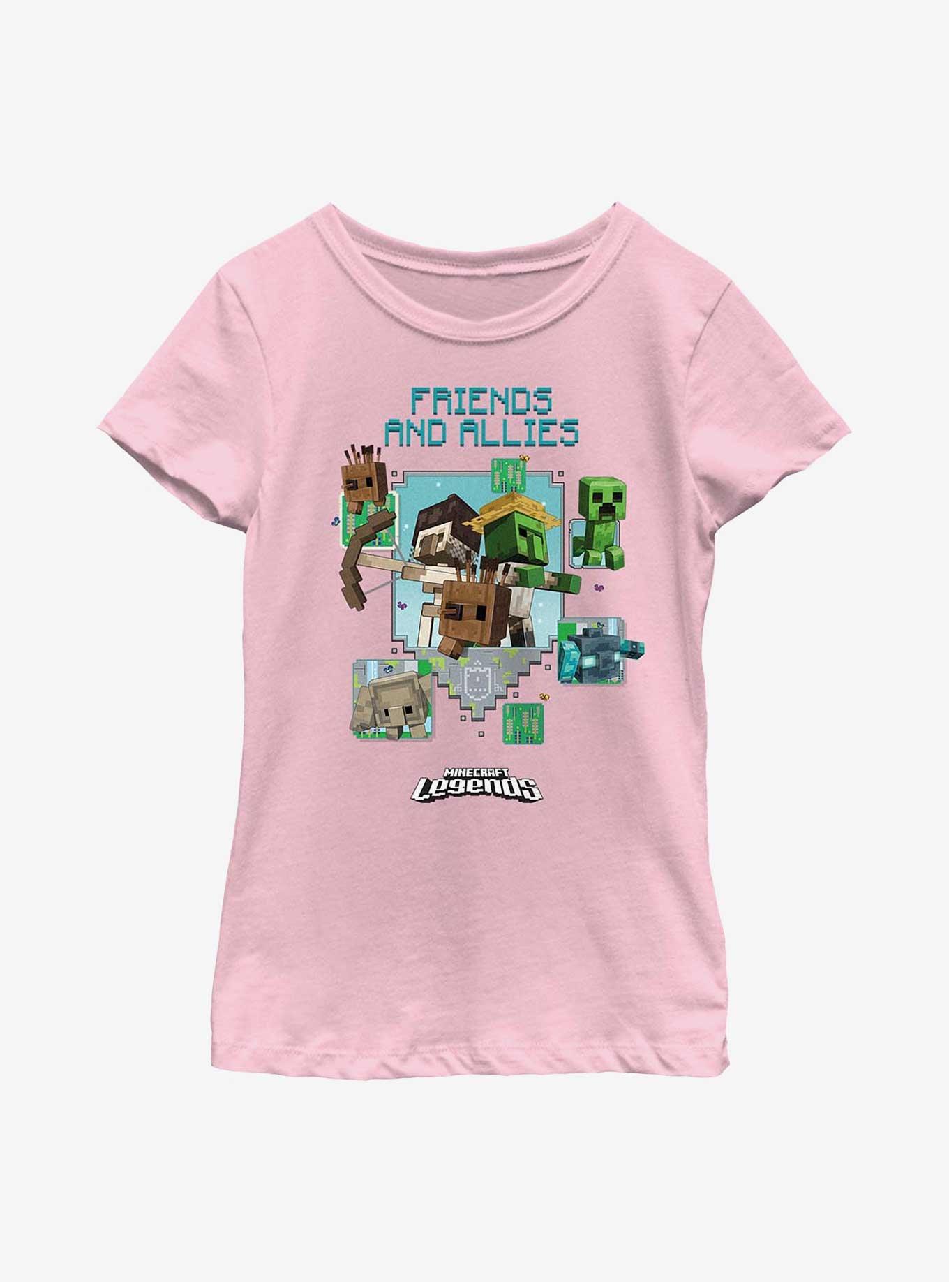 Minecraft Legends Friends & Allies Youth Girls T-Shirt, , hi-res