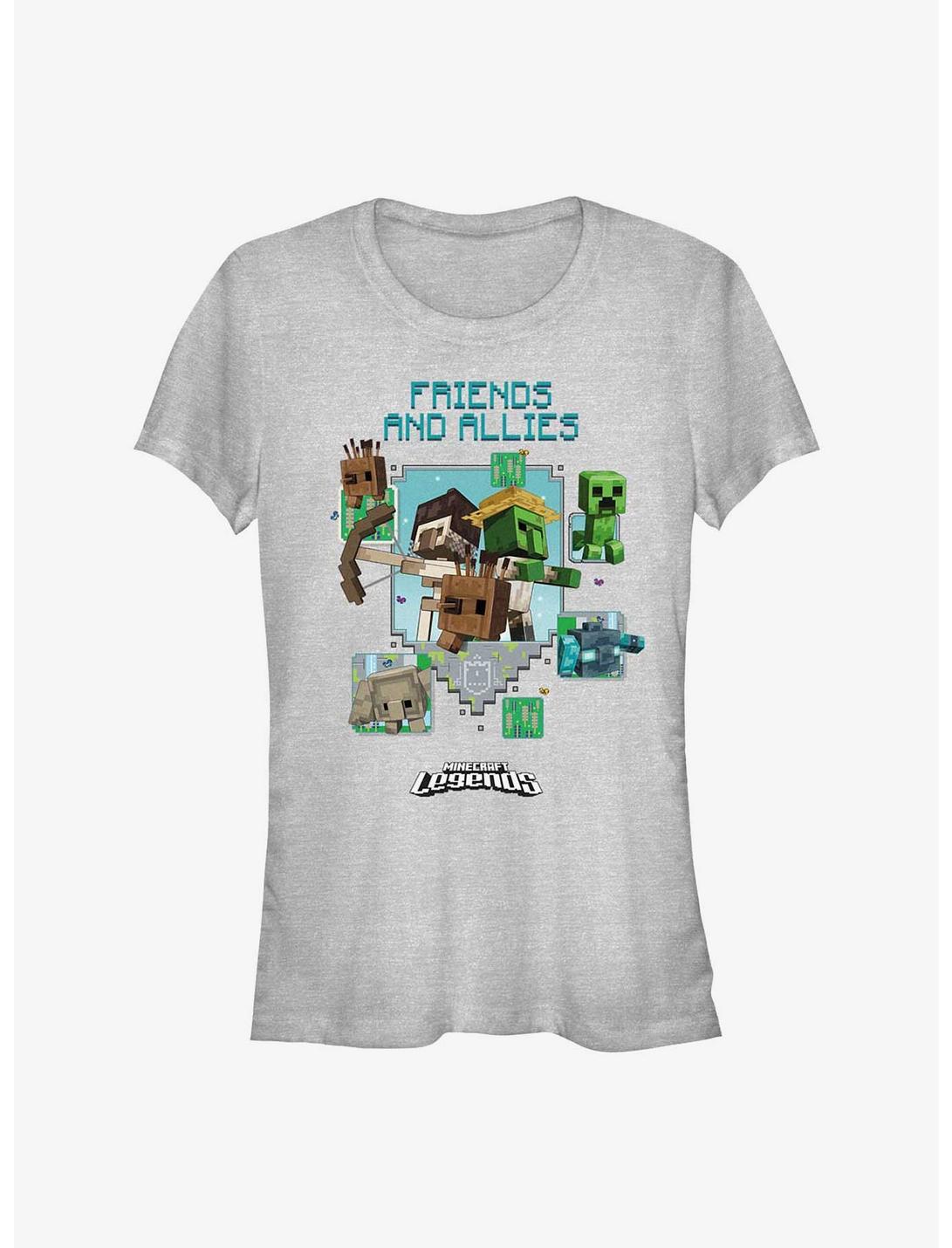 Minecraft Legends Friends & Allies Girls T-Shirt, ATH HTR, hi-res
