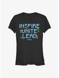 Minecraft Legends Inspire Unite Lead Girls T-Shirt, BLACK, hi-res