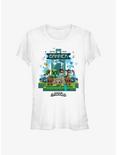 Minecraft Legends Raise Your Banner Girls T-Shirt, WHITE, hi-res