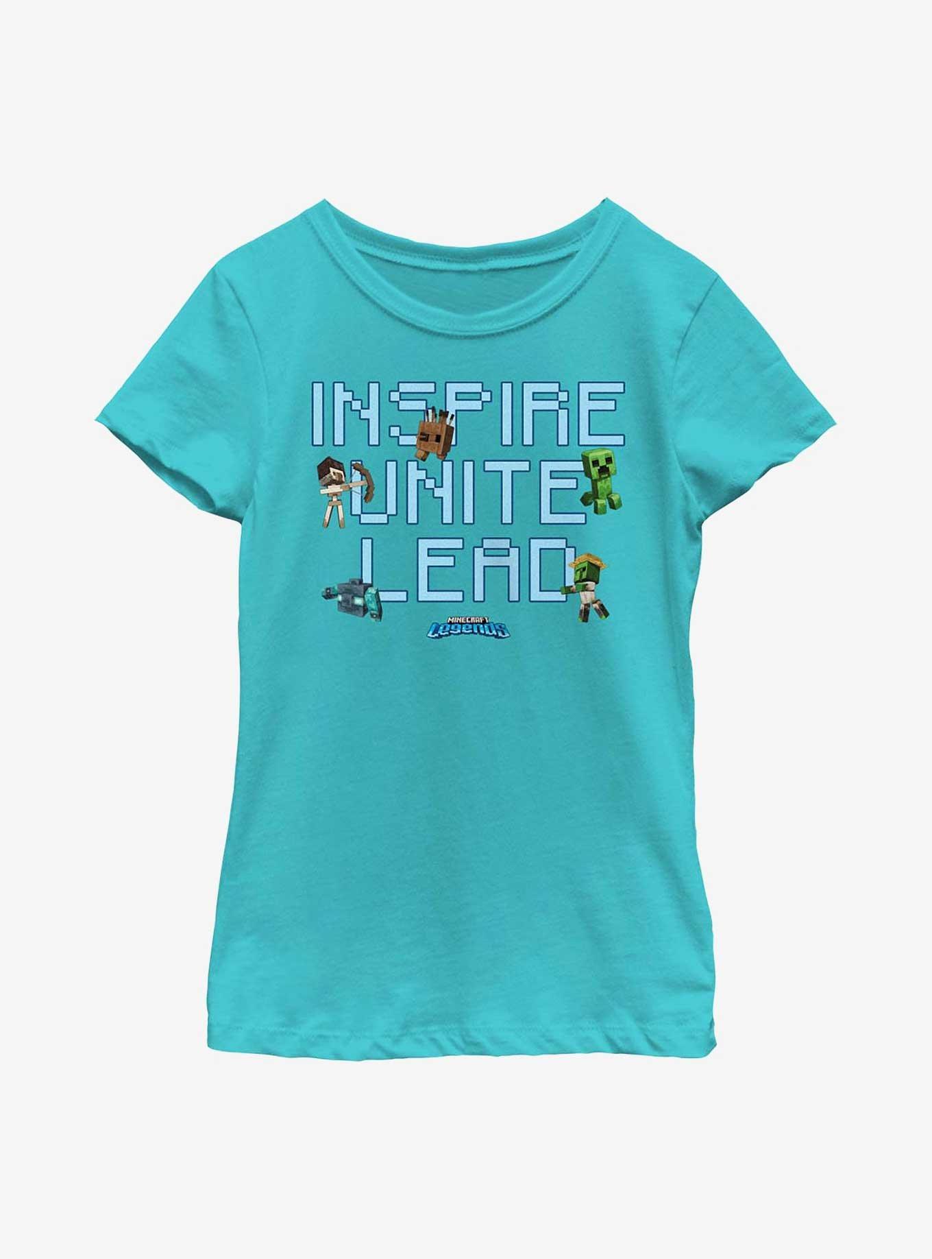 Minecraft Legends Inspire Unite Lead Youth Girls T-Shirt, , hi-res