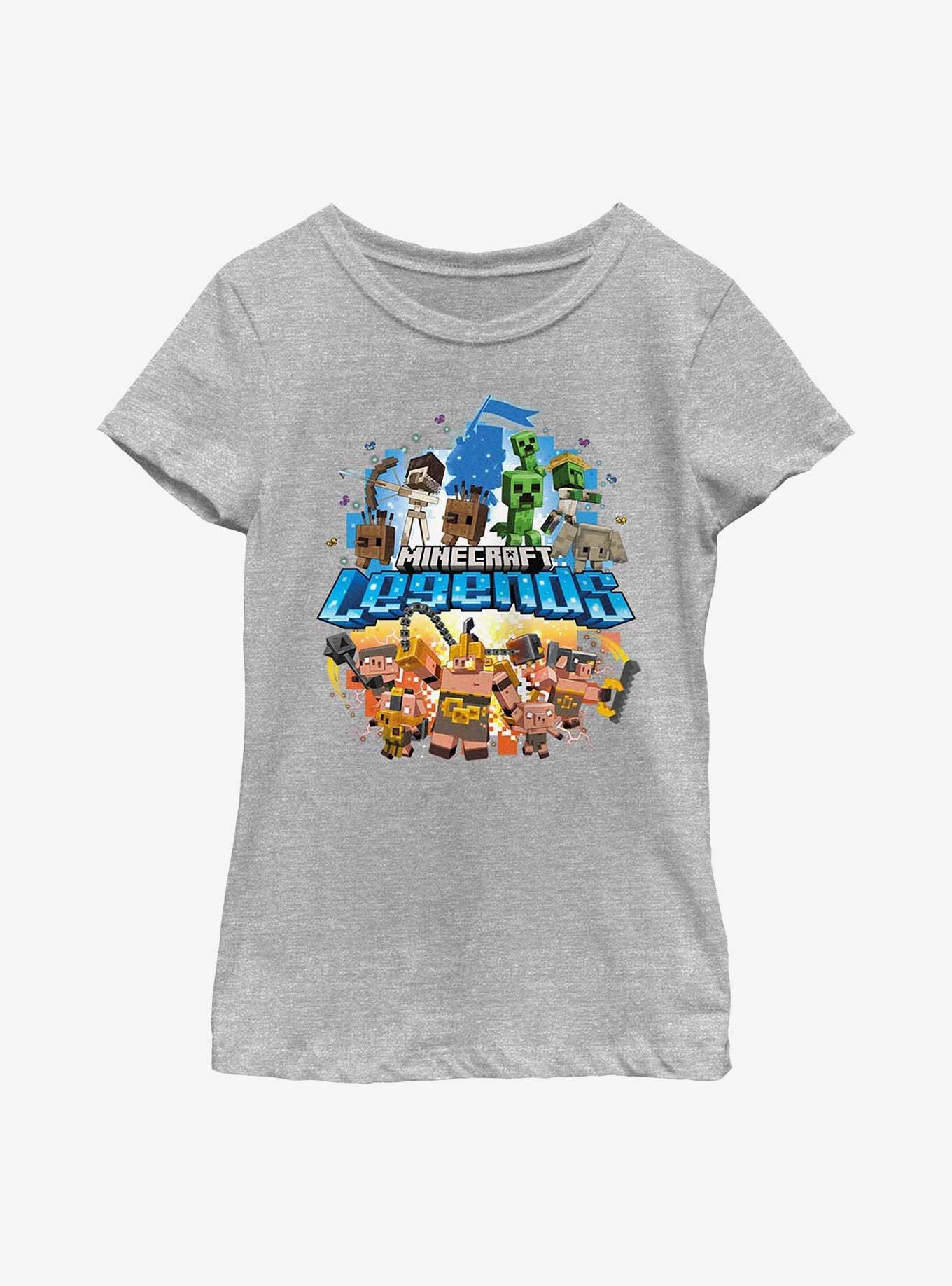 Minecraft Legends Overworld vs. Nether Youth Girls T-Shirt, , hi-res