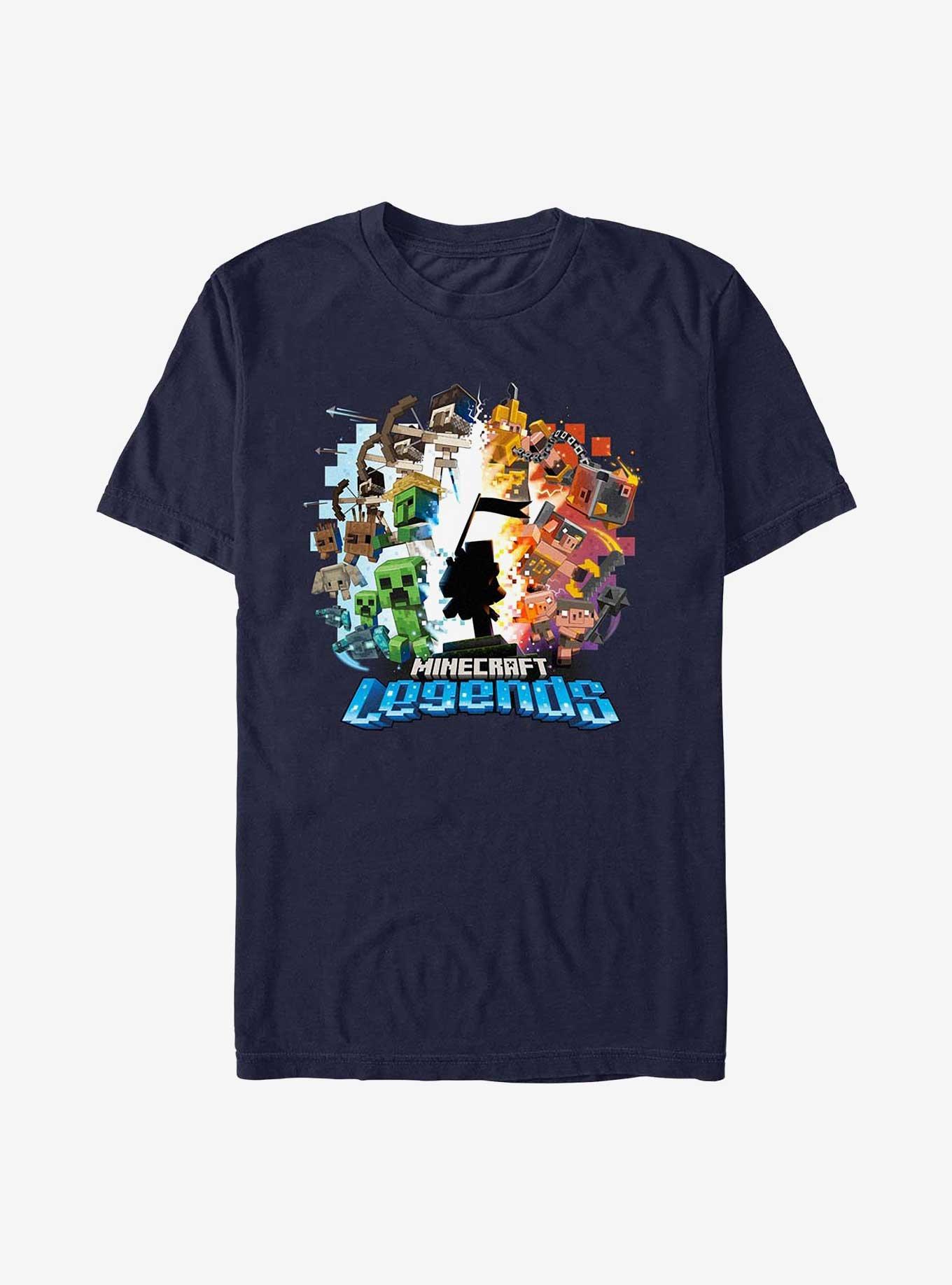 Minecraft Legends Hero Badge T-Shirt, NAVY, hi-res