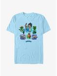 Minecraft Legends Watercolor Mobs T-Shirt, LT BLUE, hi-res