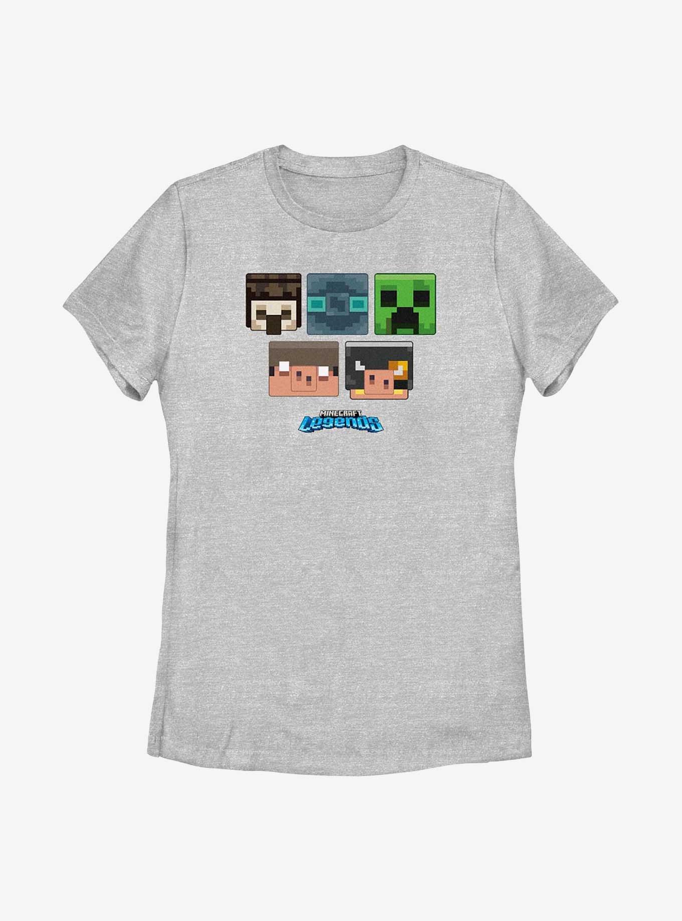 Minecraft Legends Mobs and Piglins Womens T-Shirt, ATH HTR, hi-res