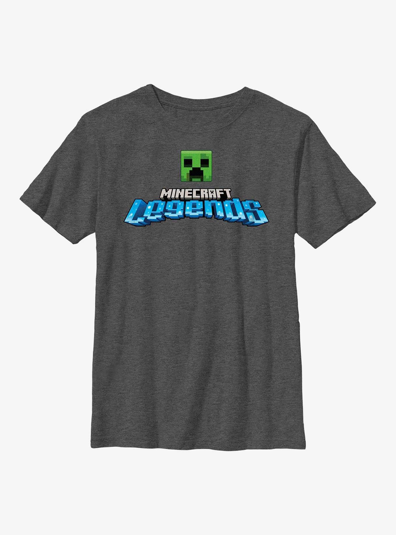 Minecraft Legends Logo Creeper Head Youth T-Shirt, , hi-res