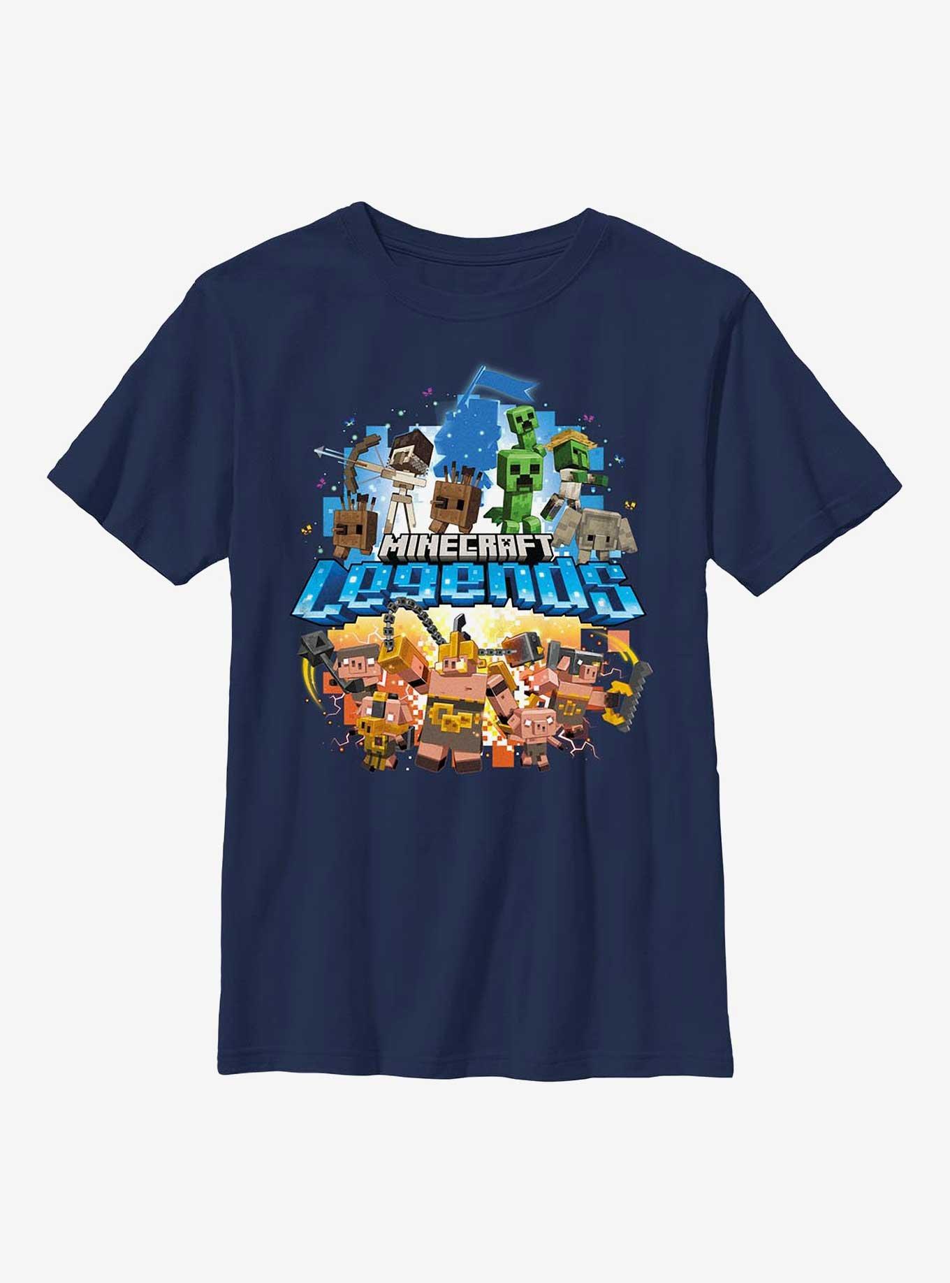 Minecraft Legends Overworld vs. Nether Youth T-Shirt, , hi-res