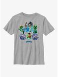 Minecraft Legends Watercolor Mobs Youth T-Shirt, ATH HTR, hi-res
