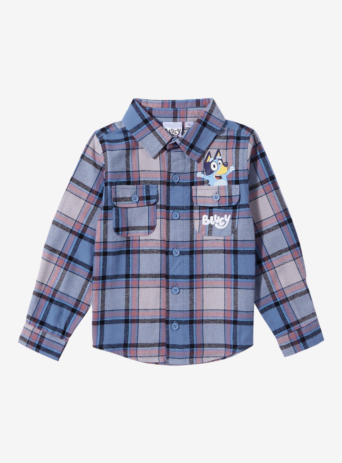 Bluey Portrait Toddler Flannel - BoxLunch Exclusive, PLAID, hi-res