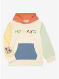 Harry Potter Hogwarts Color Block Youth Hoodie - BoxLunch Exclusive, BEIGE, hi-res