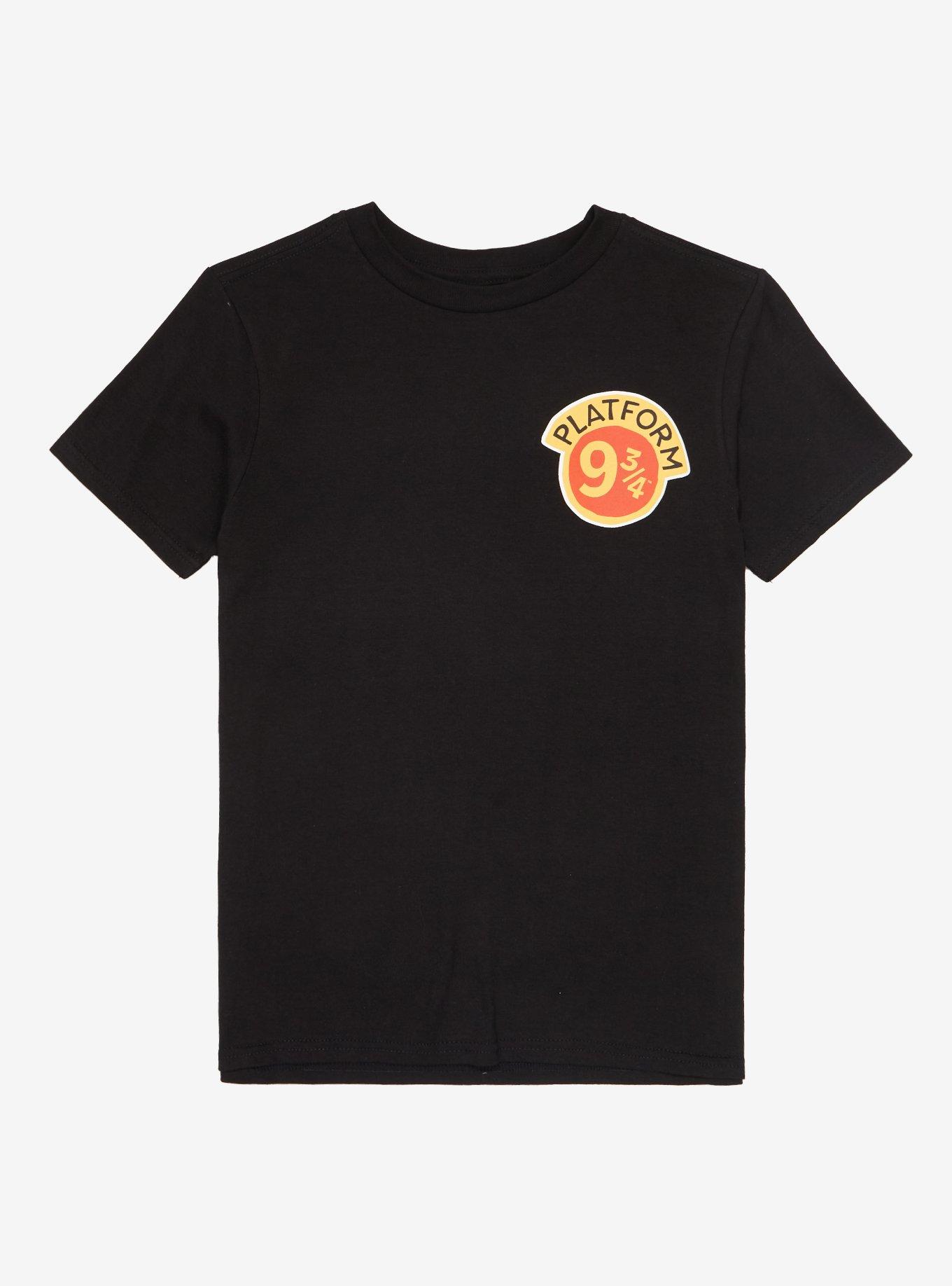 Harry Potter Platform 9 3/4 Logo Youth T-Shirt - BoxLunch Exclusive, BLACK, hi-res