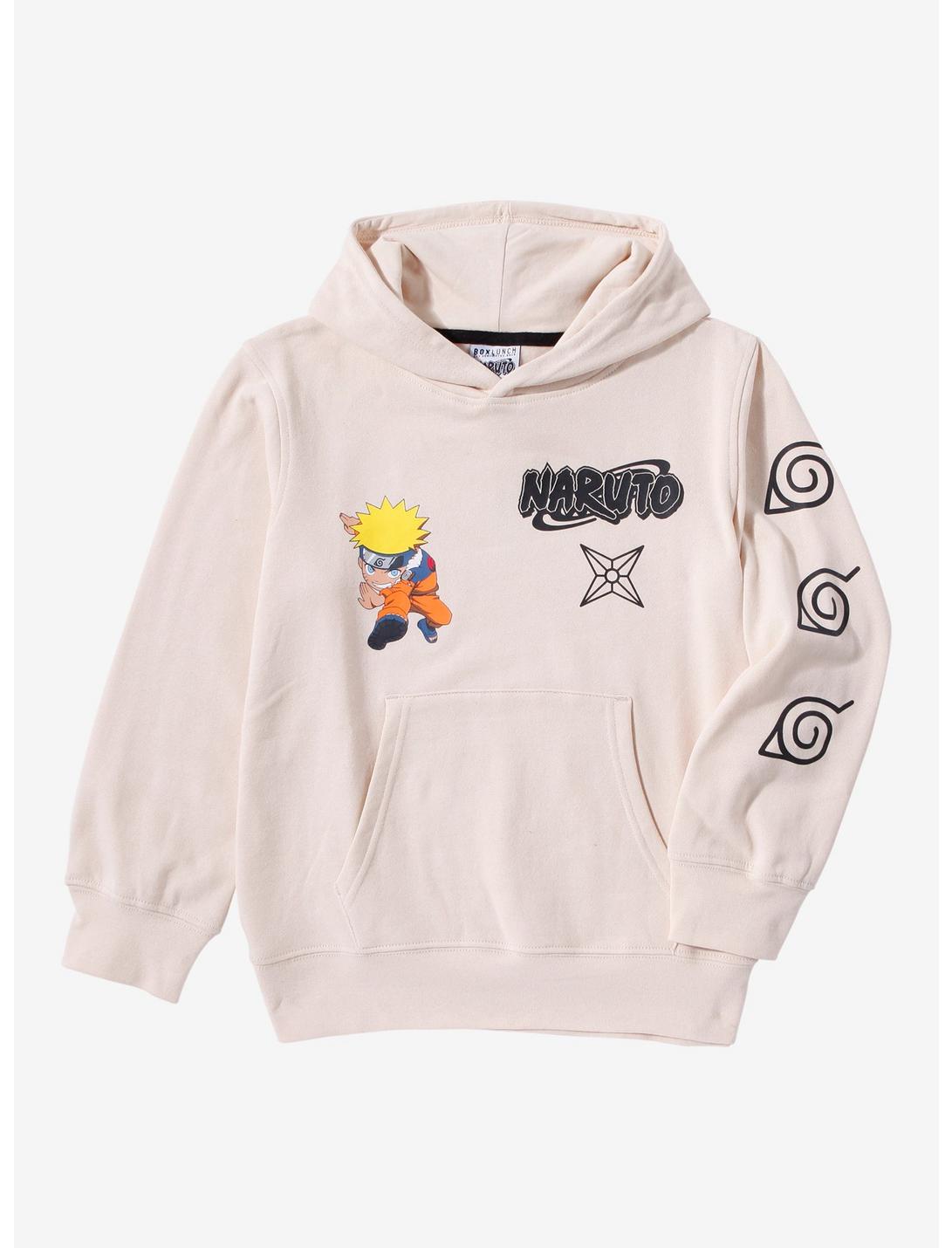 Naruto Shippuden Icons Youth Hoodie - BoxLunch Exclusive, BEIGE, hi-res