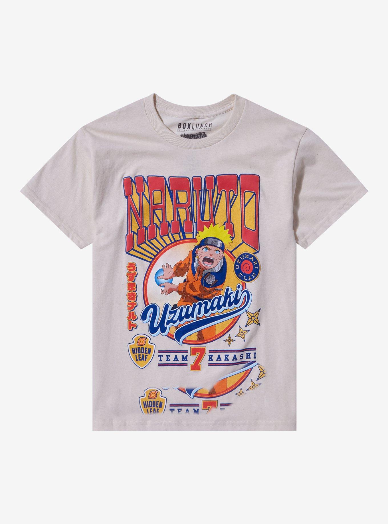 Naruto Shippuden Naruto Uzumaki Portrait Youth T-Shirt - BoxLunch Exclusive, BEIGE, hi-res