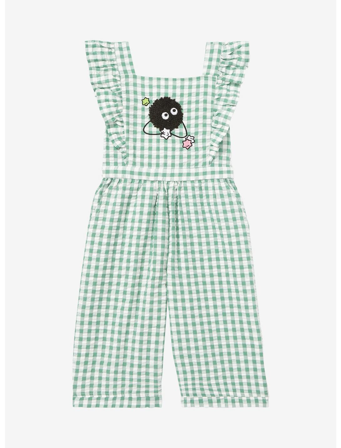 Our Universe Studio Ghibli Spirited Away Soot Sprite Toddler Ruffle Romper - BoxLunch Exclusive, SAGE, hi-res