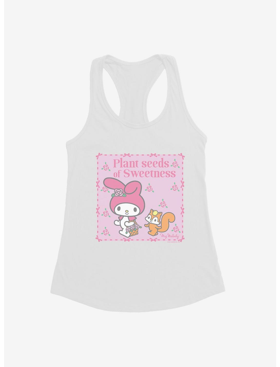My Melody Plant Seeds Of Sweetness Girls Tank Top, WHITE, hi-res