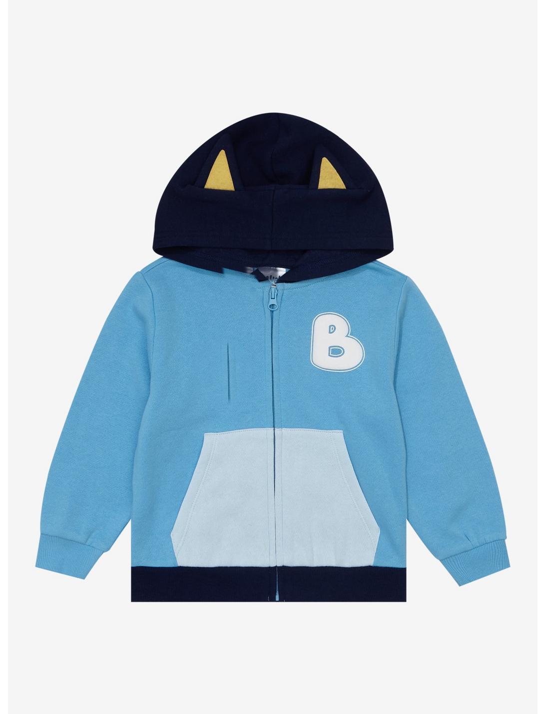 Bluey Figural Bluey Toddler Zippered Hoodie - BoxLunch Exclusive, BLUE, hi-res