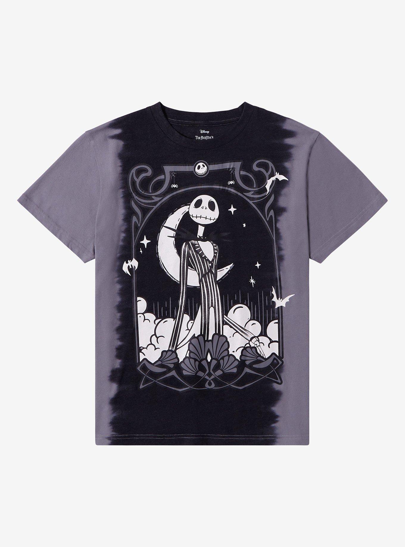 Portrait Skellington Nightmare BoxLunch BoxLunch Before Jack Exclusive Tie-Dye The T-Shirt Disney Youth - | Christmas