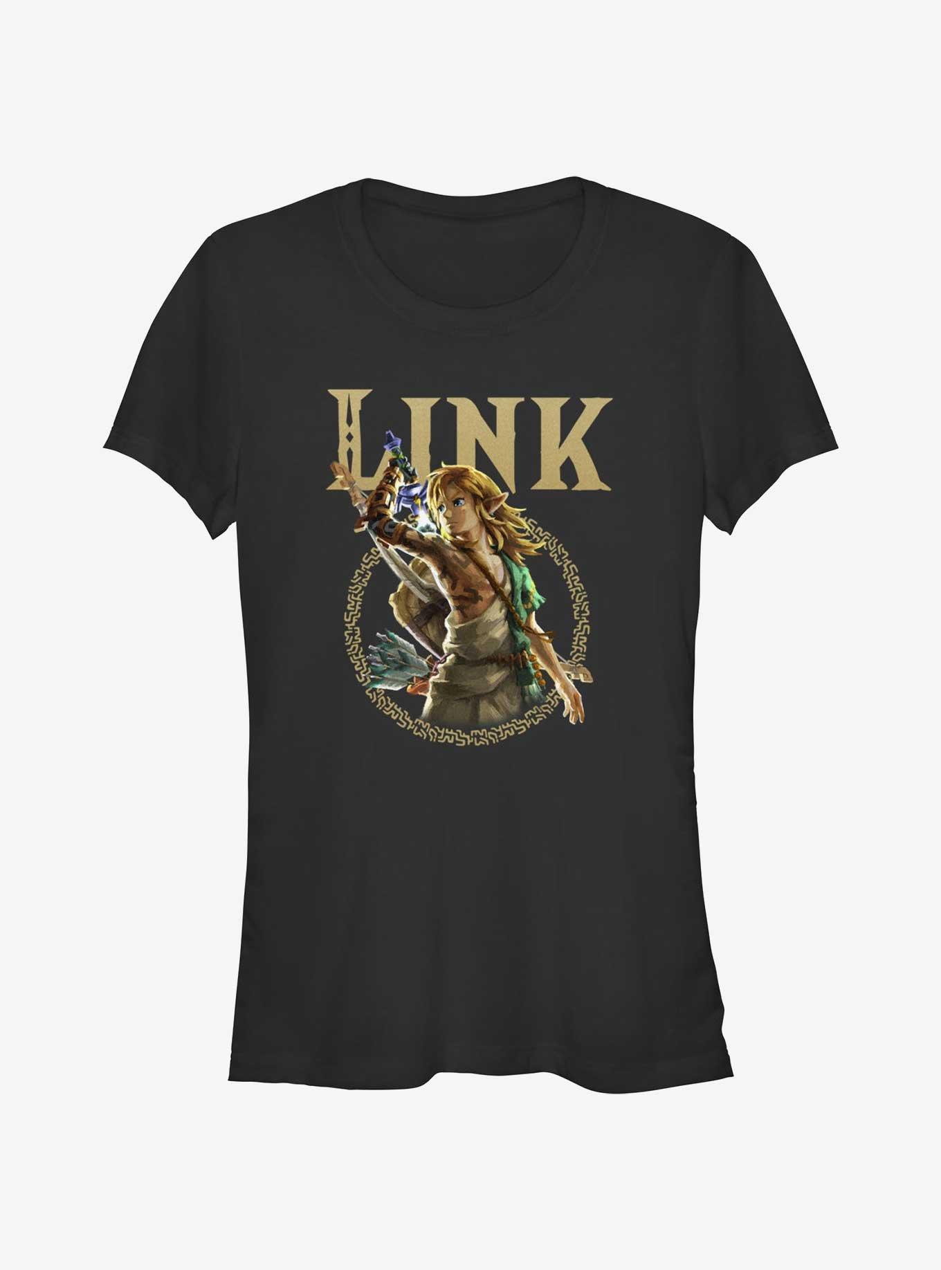 The Legend of Zelda: Tears of the Kingdom Link Badge Girls T-Shirt, , hi-res