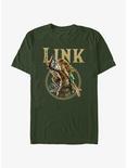 The Legend of Zelda: Tears of the Kingdom Link Badge T-Shirt, FOREST GRN, hi-res