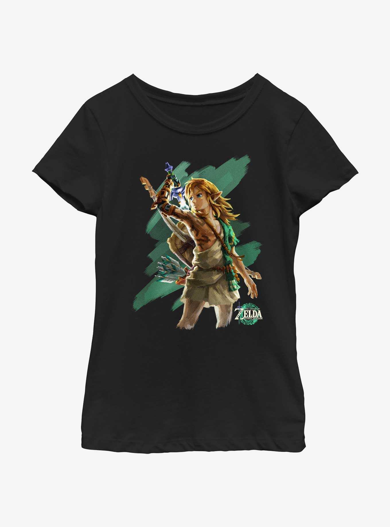 The Legend of Zelda: Tears of the Kingdom Hero Link Youth Girls T-Shirt, , hi-res