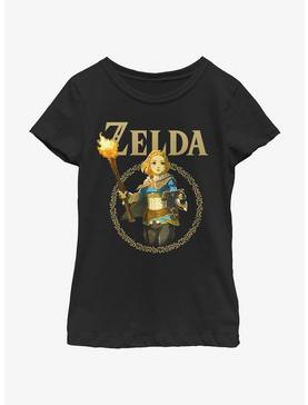 Plus Size The Legend of Zelda: Tears of the Kingdom Zelda Badge Youth Girls T-Shirt, , hi-res