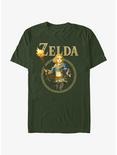 The Legend of Zelda: Tears of the Kingdom Zelda Badge T-Shirt, FOREST GRN, hi-res
