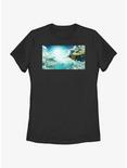 The Legend of Zelda: Tears of the Kingdom Scenic Poster Womens T-Shirt, BLACK, hi-res
