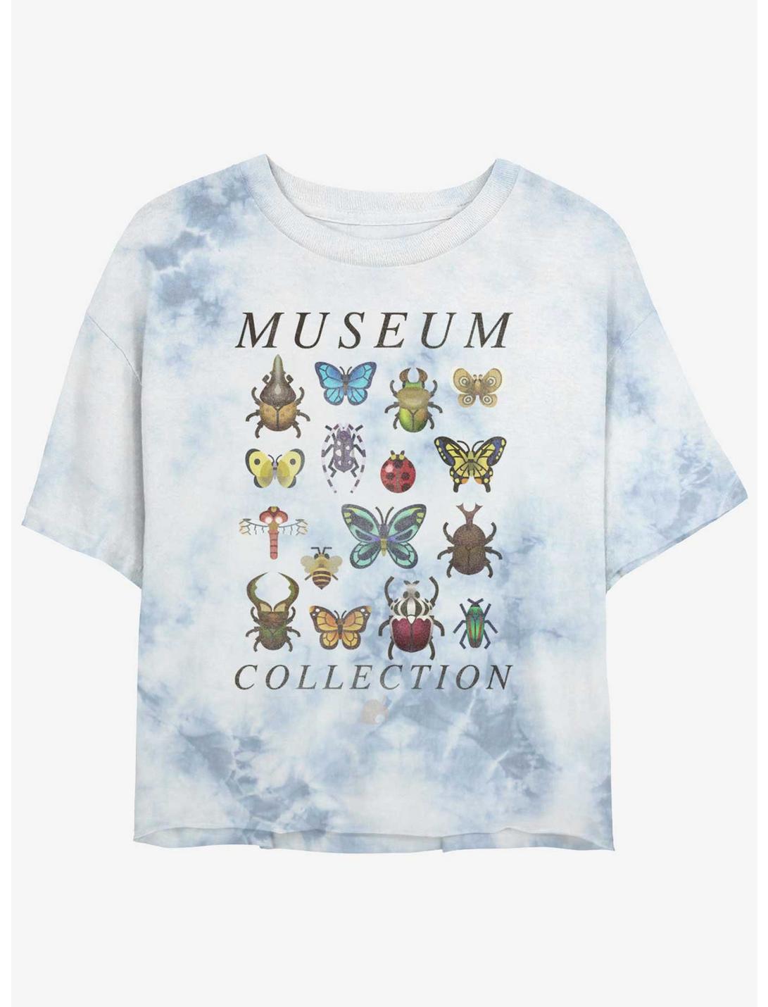 Nintendo Animal Crossing Bug Collection Tie-Dye Womens Crop T-Shirt, WHITEBLUE, hi-res