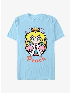 Nintendo Mario Princess Peach Hearts T-Shirt, , hi-res