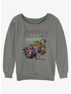 Nintendo Mario Kart 90's Retro Womens Slouchy Sweatshirt, , hi-res