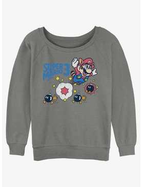 Nintendo Mario Super Mario Bros 3 Womens Slouchy Sweatshirt, , hi-res