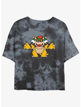 Nintendo Mario Just Bowser Tie-Dye Womens Crop T-Shirt, , hi-res