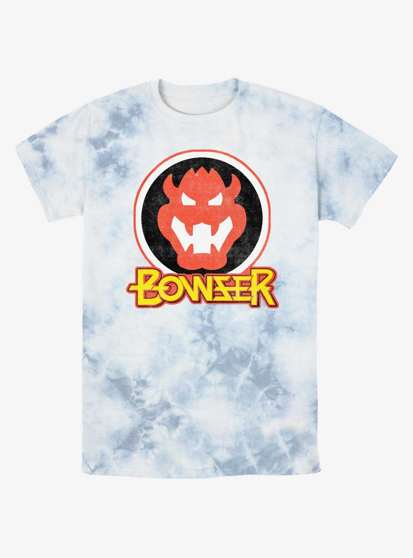 Nintendo Mario Bowser Badge Tie-Dye T-Shirt, , hi-res
