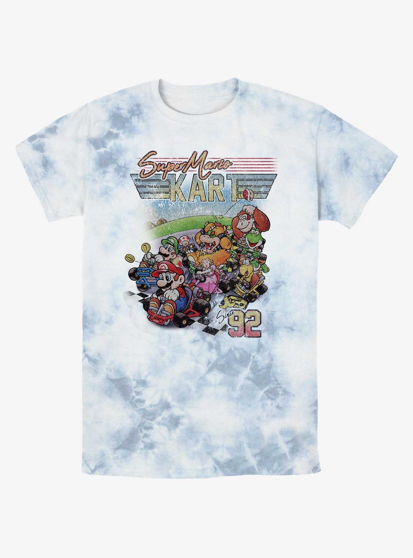 Nintendo Mario Kart 90's Retro Tie-Dye T-Shirt, , hi-res