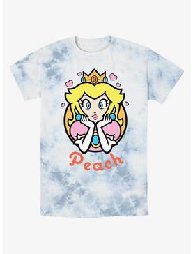 Nintendo Mario Princess Peach Hearts Tie-Dye T-Shirt, , hi-res