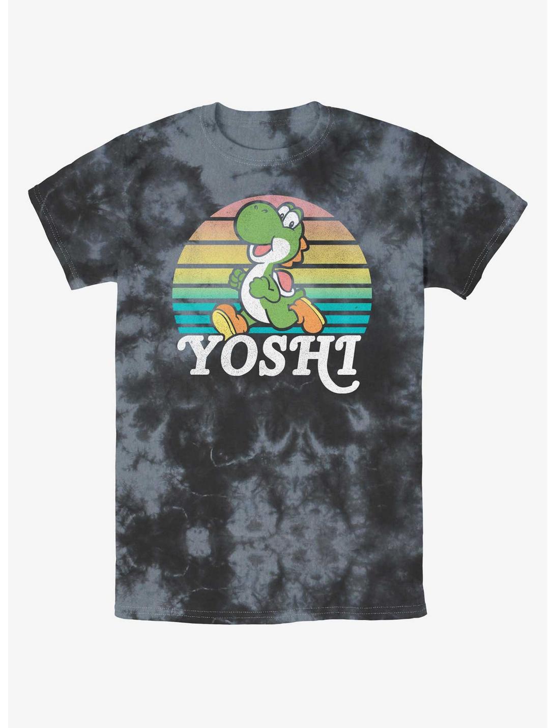 Nintendo Mario Yoshi Run Tie-Dye T-Shirt, BLKCHAR, hi-res