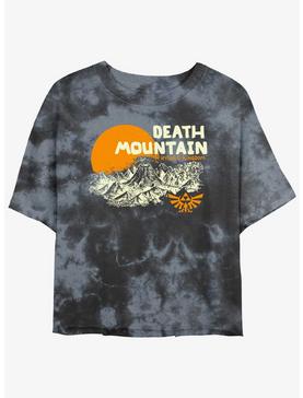 Plus Size Nintendo The Legend of Zelda Death Mountain Hyrule Kingdom Tie-Dye Womens Crop T-Shirt, , hi-res