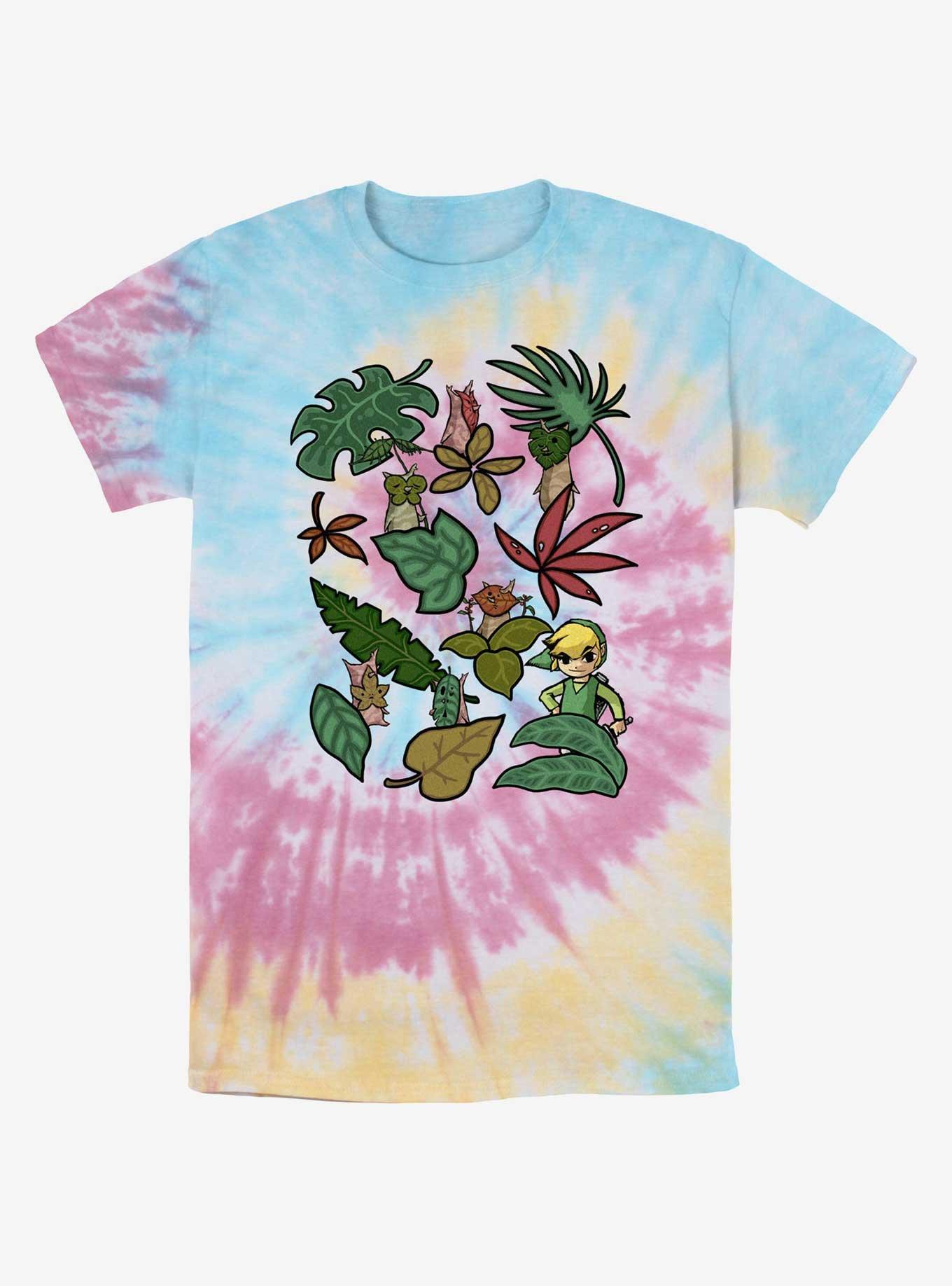 Nintendo The Legend of Zelda Leafy Link Tie-Dye T-Shirt, , hi-res