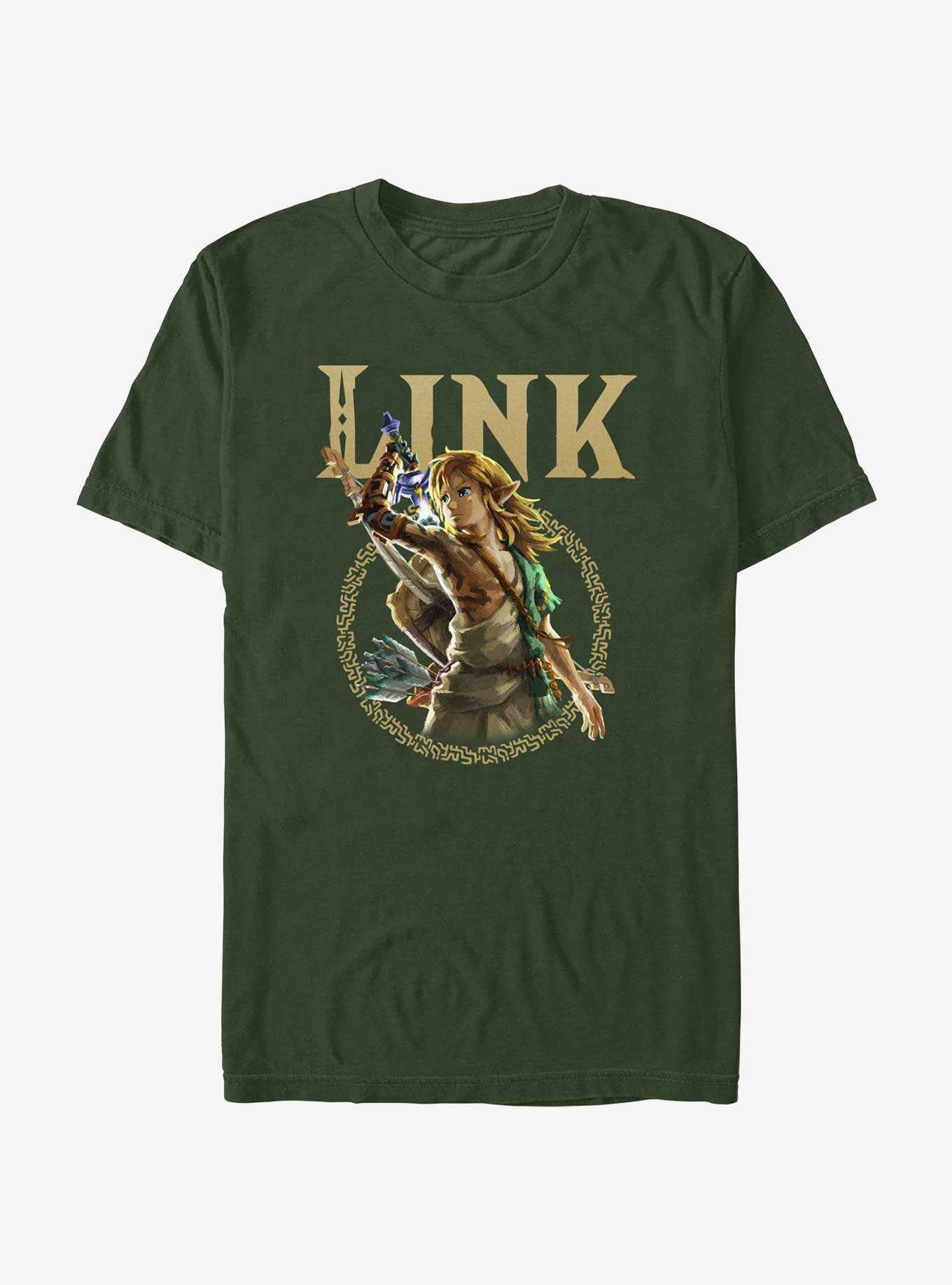 The Legend of Zelda: Tears of the Kingdom Link Badge T-Shirt, , hi-res