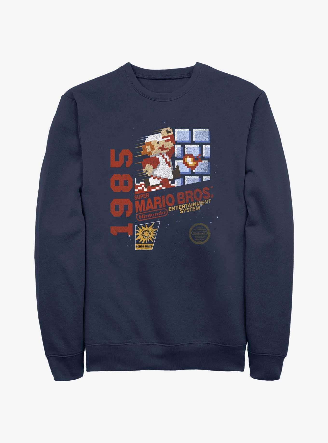 Nintendo Mario 1985 Vintage 8-Bit Bros Sweatshirt, , hi-res