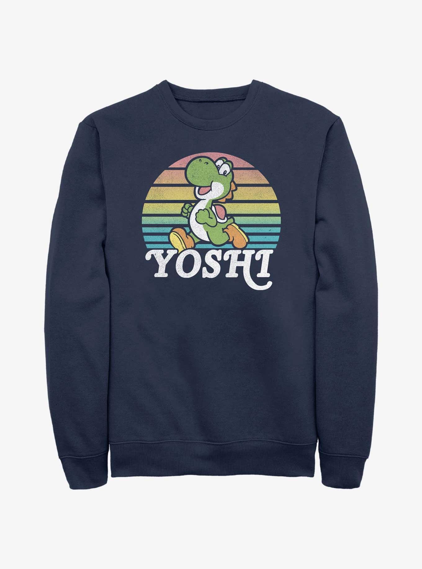 Nintendo Mario Yoshi Run Sweatshirt, NAVY, hi-res